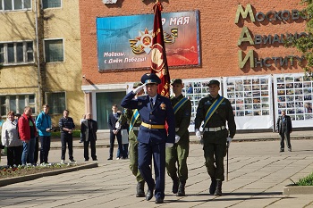 В МАИ прошёл торжественный митинг посвящённый 70-летию Победы
