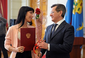 Студентка филиала МАИ была удостоена стипендии губернатора Астраханской области